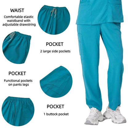 Cralom Medical Scrubs Set - Professional Nursing Uniforms for Men & Women