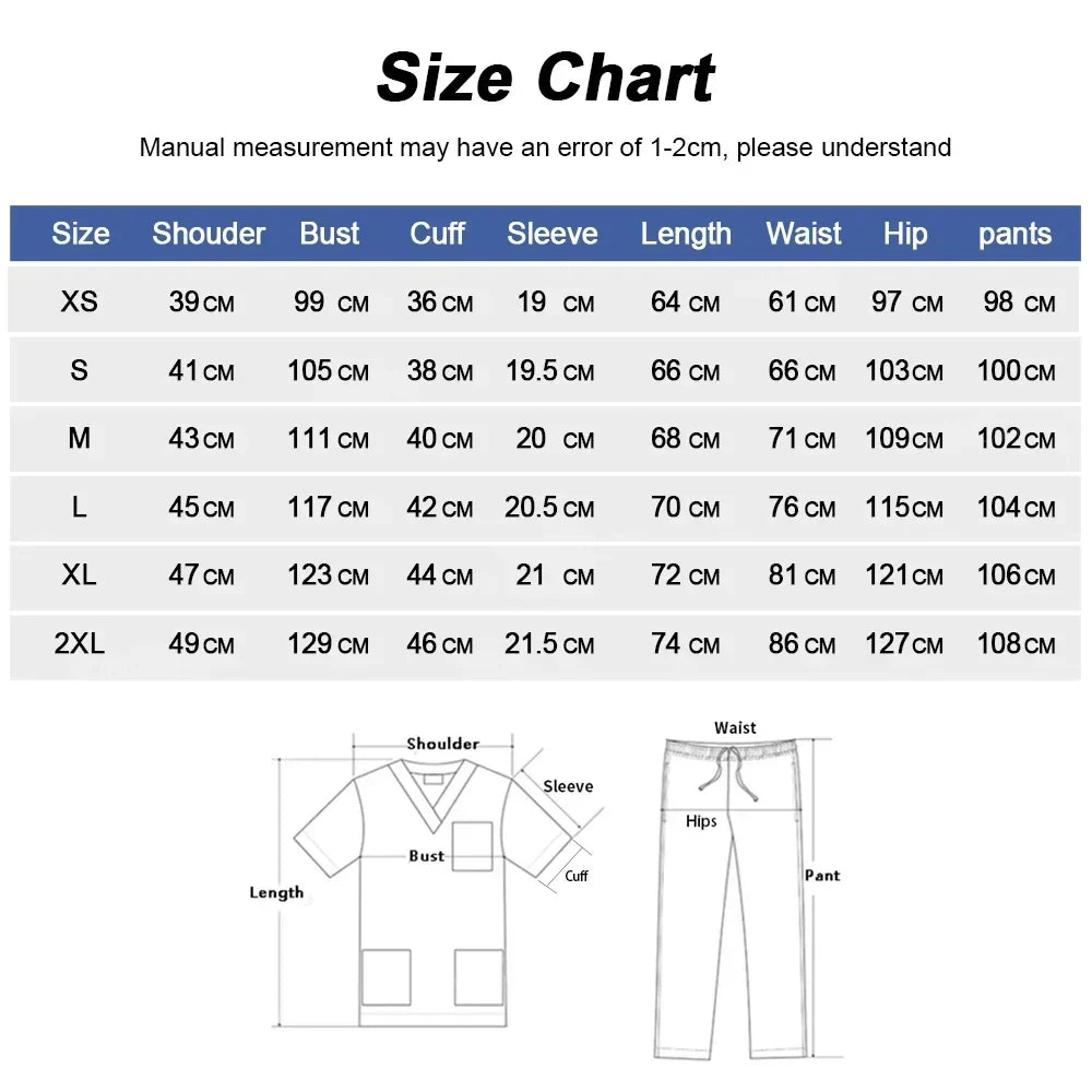 Cralom Nursing Scrub Top - Unisex Solid Color Uniform