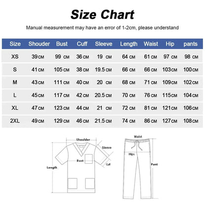Cralom Nursing Scrub Top - Unisex Solid Color Uniform