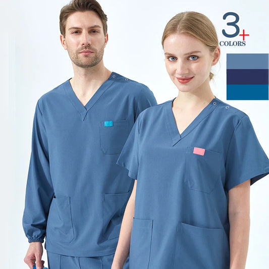 Cralom Scrub Set: Top & Pant Medical Uniforms for Sport Nursing