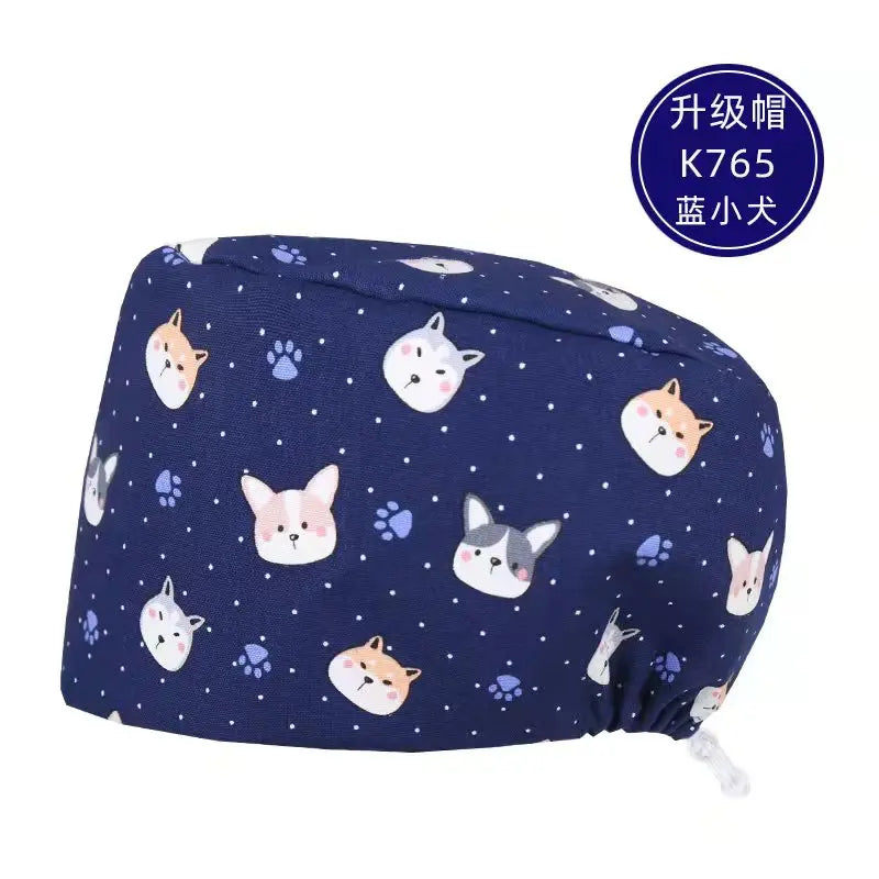 Cralom Cotton Scrub Cap - Unisex Surgical Hat for Healthcare Pros