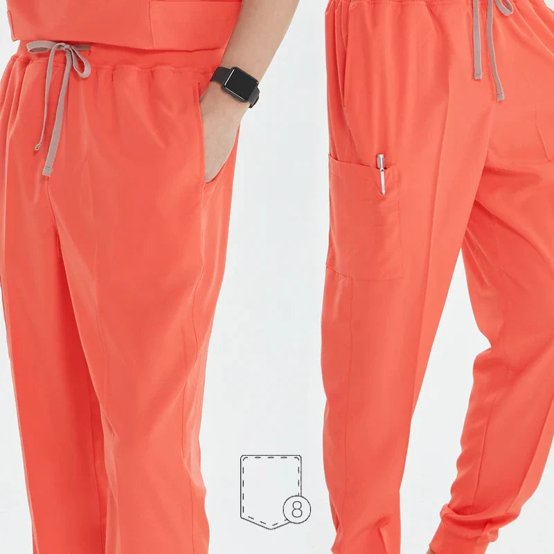 Cralom V-Neck Scrub Set - Premium Nurse Uniform & Doctor Surgical Workwear