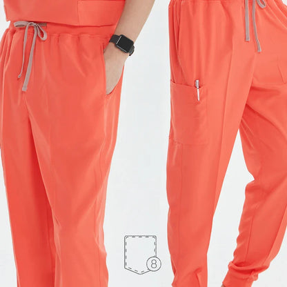 Cralom V-Neck Scrub Set - Premium Nurse Uniform & Doctor Surgical Workwear