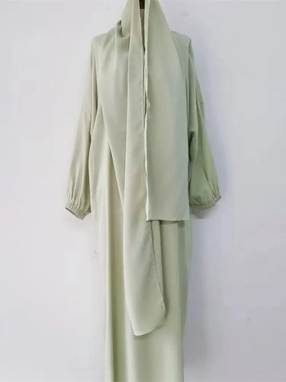 Cralom Modest Eid Niqab Abaya Kaftan Dress