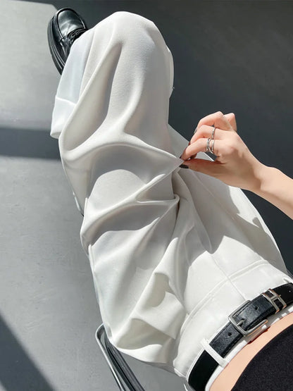 Cralom High Waist Wide Leg Suit Pants - 2025 New Spring Summer Collection
