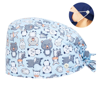 Cralom Surgical Scrub Cap for Medical Nurse Work Hat
