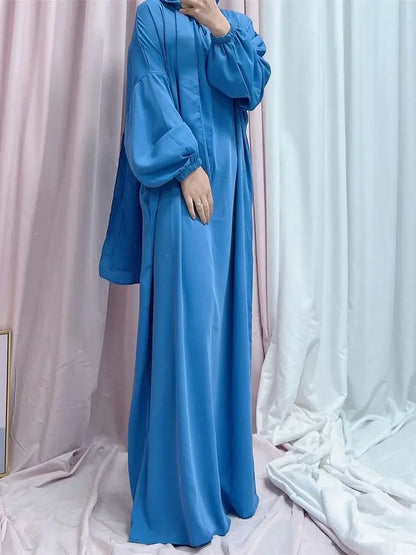 Cralom Modest Eid Niqab Abaya Kaftan Dress