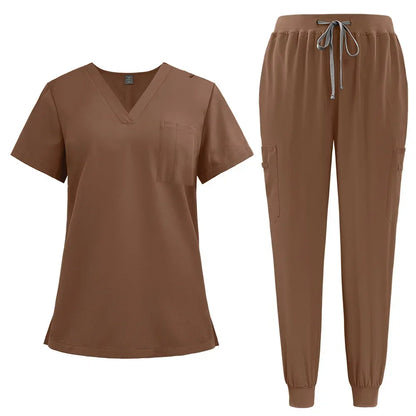 Cralom Unisex Nurse Scrubs Set - Hospital Surgical Workwear