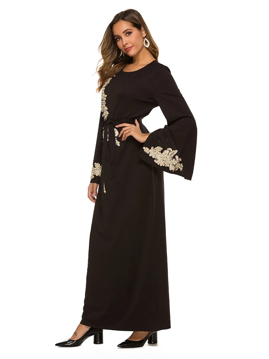 Eid Mubarak Cralom Dubai Kaftan Abaya Dress