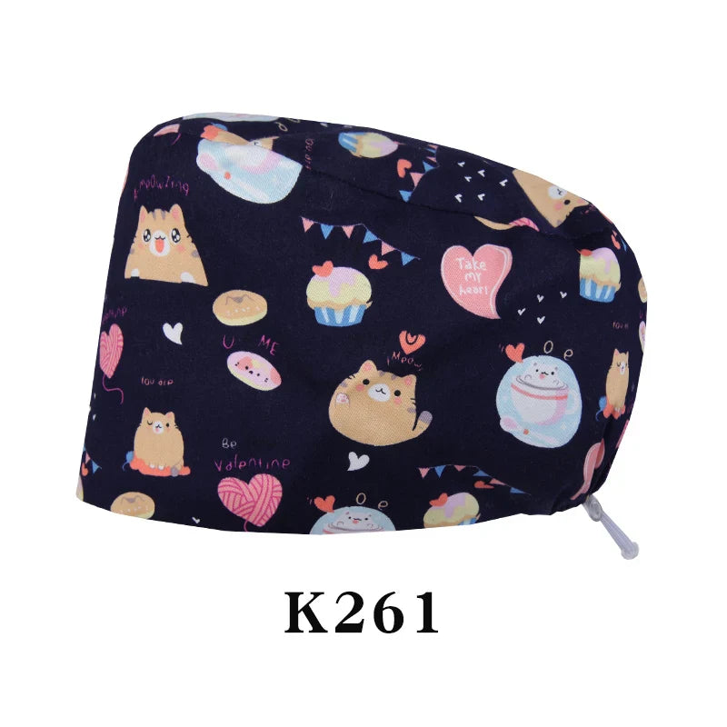 Cralom Shiba Inu Surgeon Scrub Cap - Unisex Surgical Hat in Cute Design