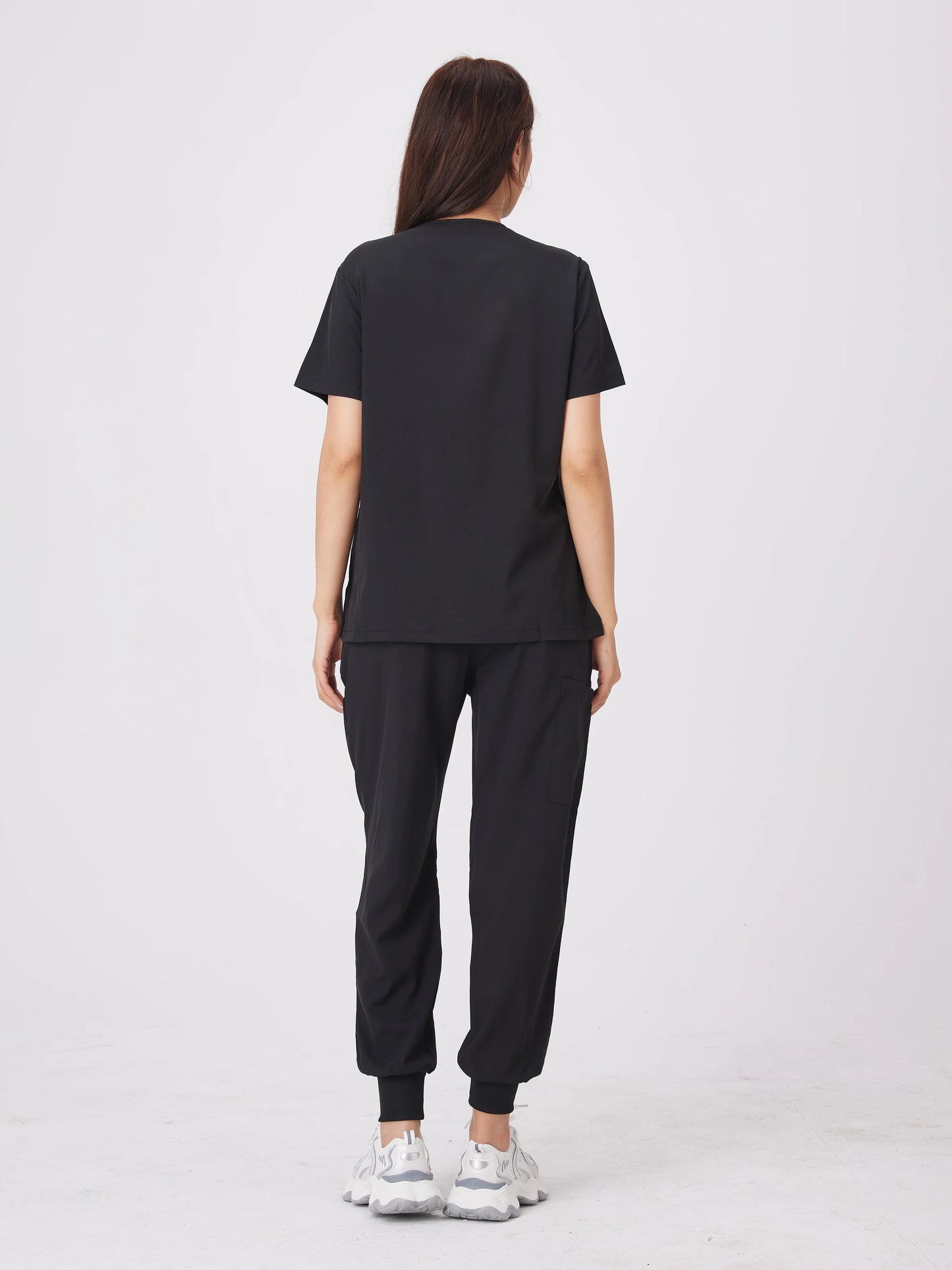 Cralom Anti-Wrinkle Nurse Scrubs Set with Pockets