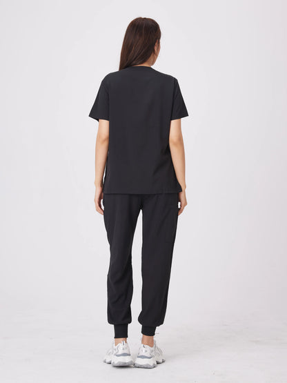 Cralom Anti-Wrinkle Nurse Scrubs Set with Pockets