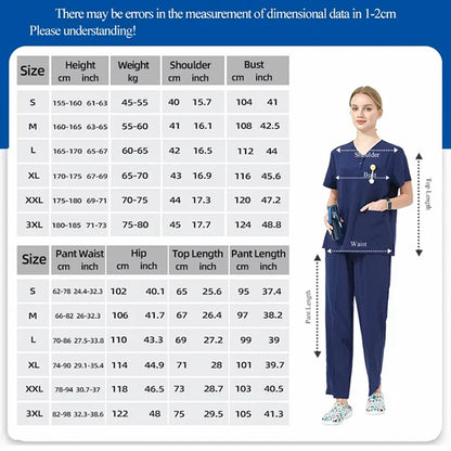 Cralom Women's Scrubs Set for Doctor Nurses | Hospital Uniforms