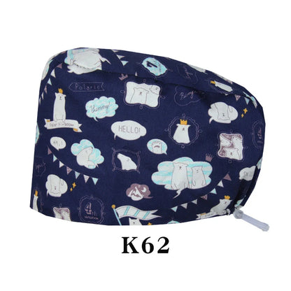 Cralom Shiba Inu Surgeon Scrub Cap - Unisex Surgical Hat in Cute Design