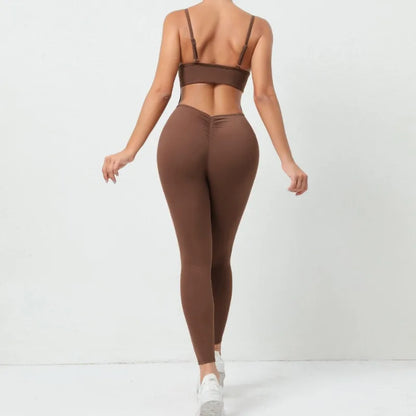 Cralom Yoga Jumpsuit: Tummy Control, Hip Lift, Open Back, Workout One Piece