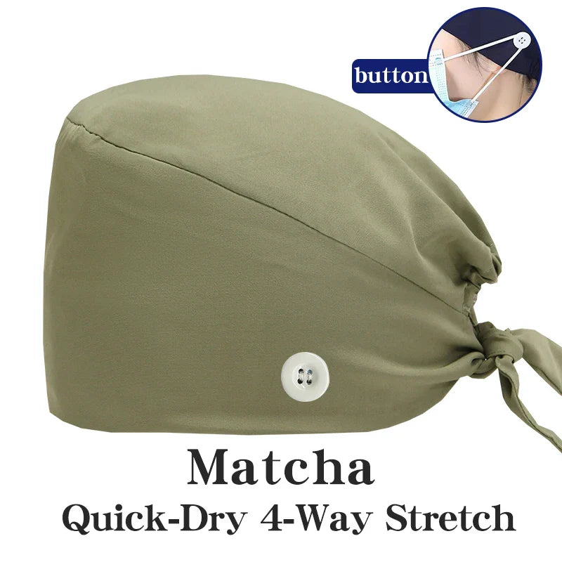 Cralom Summer Medical Caps for Beauty Salon, Spa & Clinic - Soft Surgical Hats