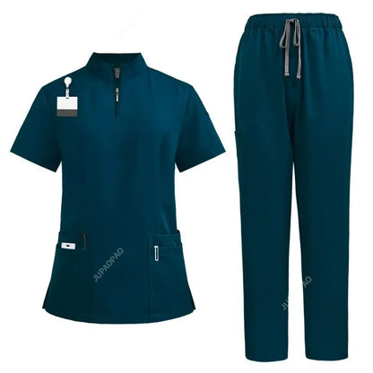 Cralom V-neck Scrubs Set for Hospital & Dental Surgery Work