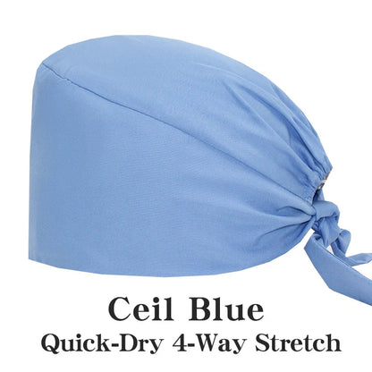 Cralom Summer Medical Caps for Beauty Salon, Spa & Clinic - Soft Surgical Hats