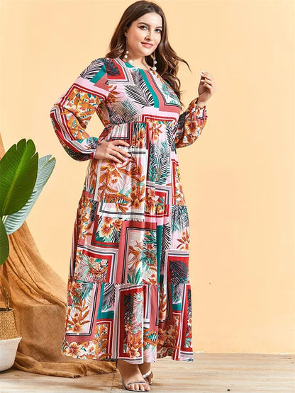 Cralom Ramadan Eid Abaya Kaftan Modest Dress - Women's Fashion