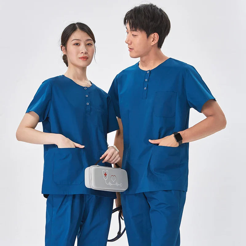 Cralom Scrubs Set - Unisex Medical Uniforms for Nurses and Doctors