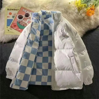 Cralom Corduroy Cotton-padded Jacket: Y2K Street Fashion Embroidery Harajuku Oversize Collar