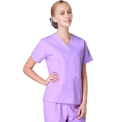 Cralom Cotton Nursing Scrubs Set - Hospital Medical Workwear