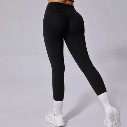 Cralom High-Waist Yoga Pants: Tummy Control Booty-Lifting Leggings