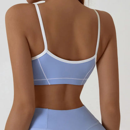 Cralom High Support Push-up Sports Bra for Women's Gym Fitness Yoga Tank Top