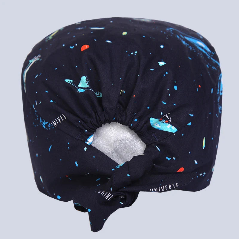 Cralom Cotton Scrub Caps - Breathable Surgical Hats for Women and Men