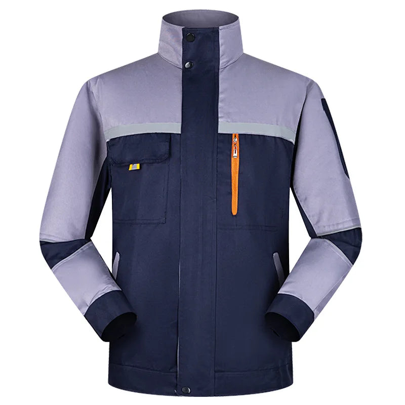Cralom Reflective Strip Men's Workwear for Construction, Auto Repair & Factory Labor Protection