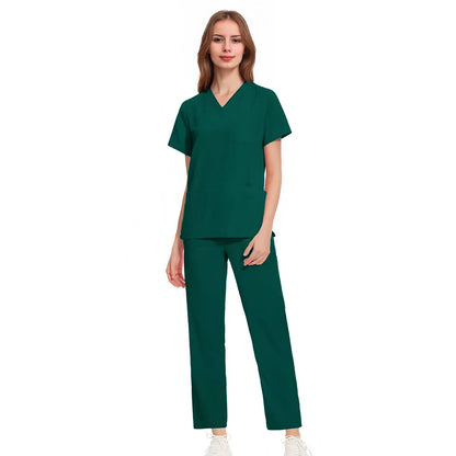 Cralom Medical Professional Scrub Set: Doctor Nurse Uniform for Hospital Beauty Salon