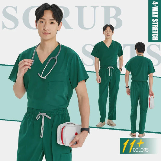 Cralom Men's Surgical Scrub Suit for Hospital & Medical Professionals