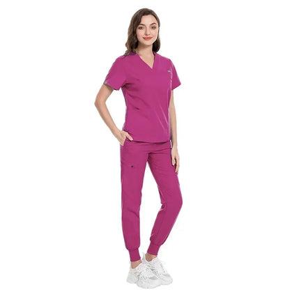 Cralom Spring Beauty Salon Scrubs & Jogger Pants Set