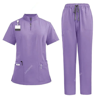 Cralom V-neck Scrubs Set for Hospital & Dental Surgery Work