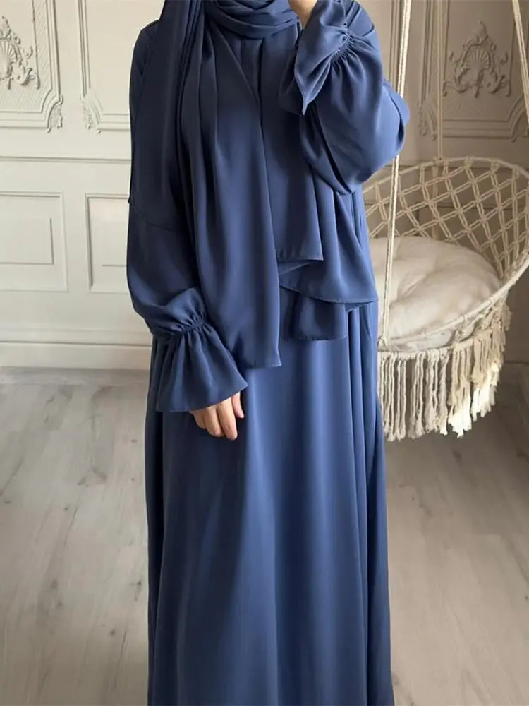 Ramadan Modest Abaya Dress for Women by Cralom - Eid Kaftan Robe Muslim Fashion