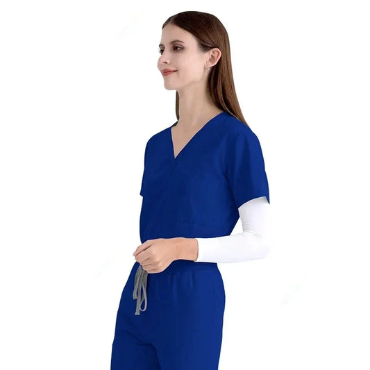 Cralom Short Sleeve Scrubs Sets for Women - Nursing Uniforms and Hospital Gowns