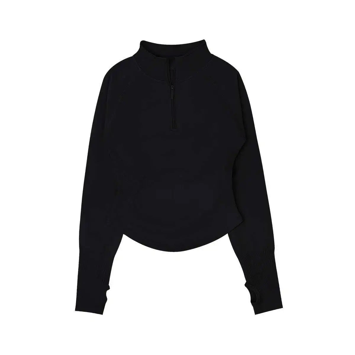 Cralom Seamless Impact Half-Zip Gym Top for Women