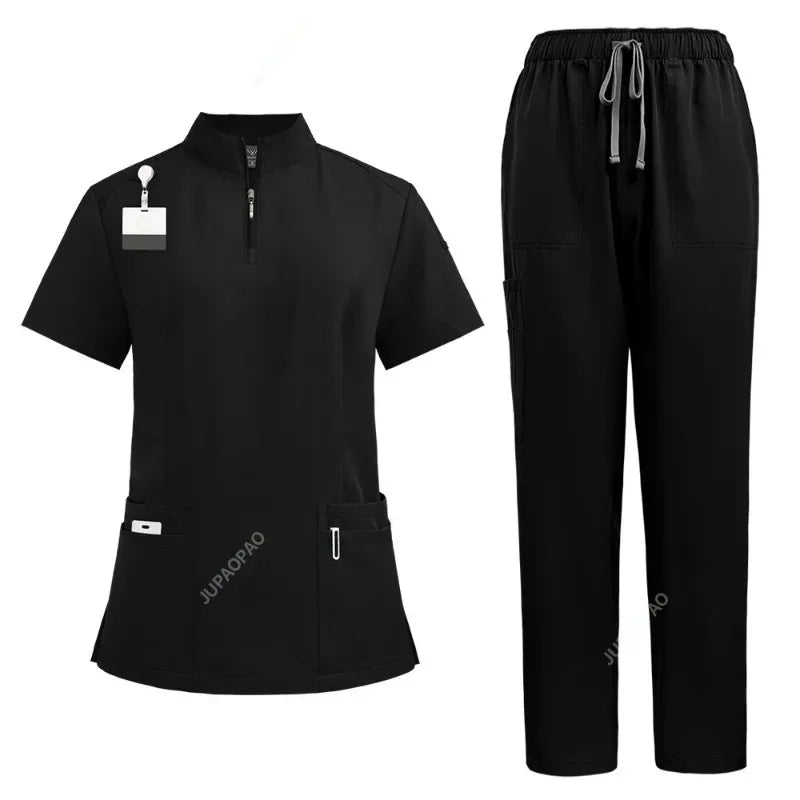 Cralom V-neck Scrubs Set for Hospital & Dental Surgery Work