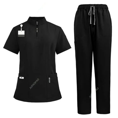 Cralom V-neck Scrubs Set for Hospital & Dental Surgery Work