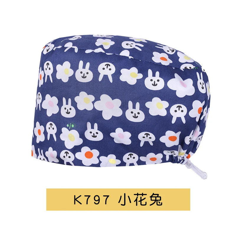 Cralom Cotton Scrub Caps - Unisex Nursing Surgical Medical Hat for Stylish Professionals