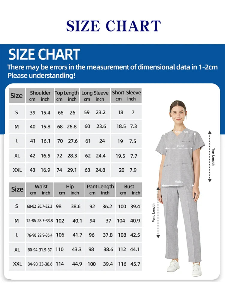 Cralom Stretch Nursing Scrubs - Comfortable Pediatric Nurse Uniforms