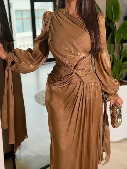 Cralom African Muslim Dubai Abaya Kaftan Robe for Women