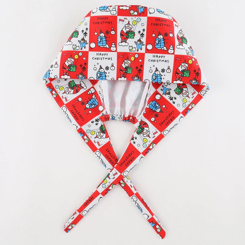 Cralom Cotton Nurse Scrub Cap: Adjustable and Breathable Dentist Hat