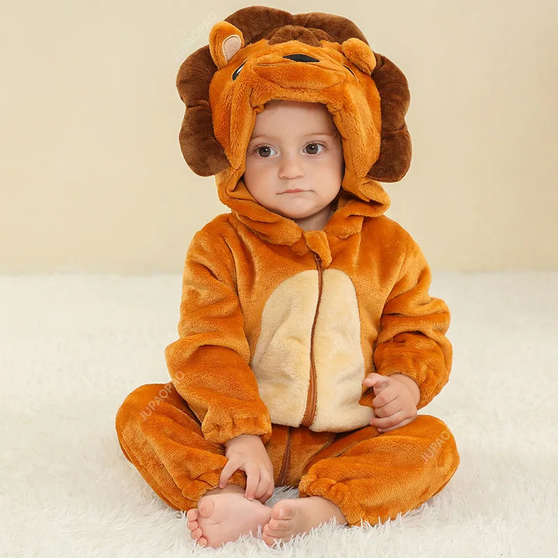 Cralom Cow Baby Jumpsuit Sleepwear with Tassels