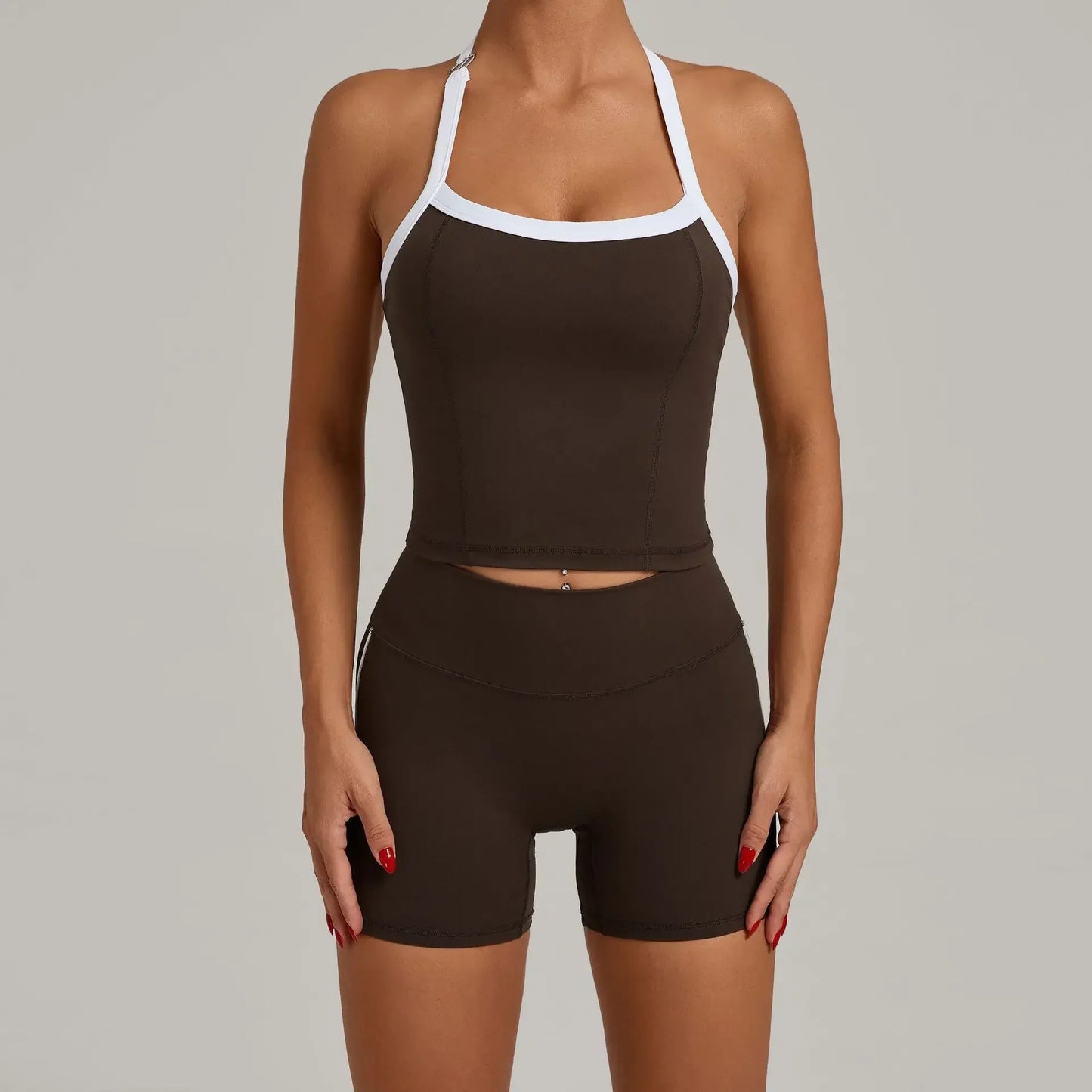 Cralom High-Waisted Booty-Lifting Yoga Set: Gym Outfit