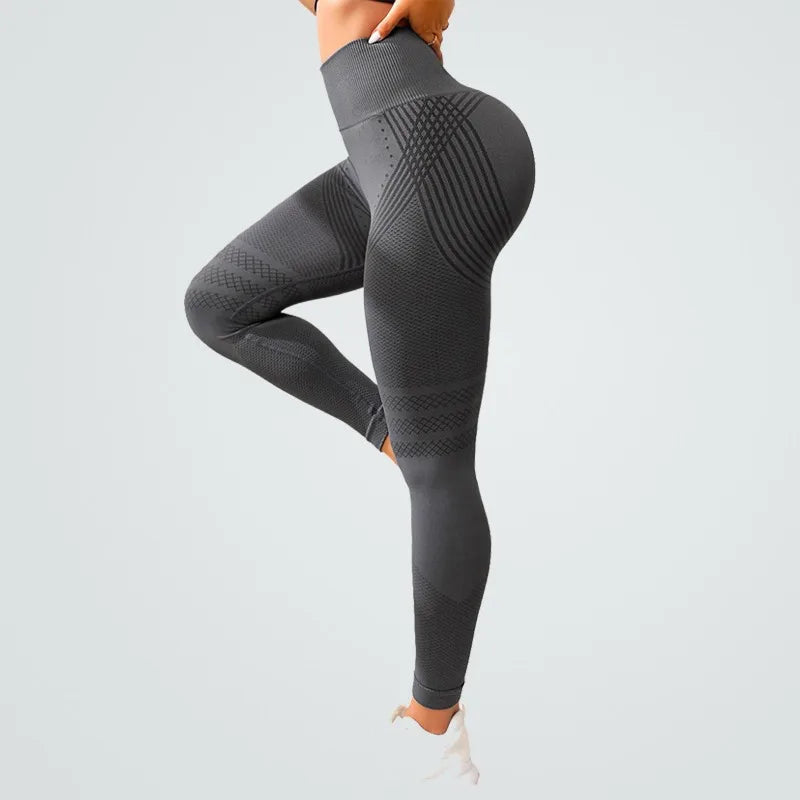 Cralom High Waist Hip Lifting Yoga Pants Running Leggings