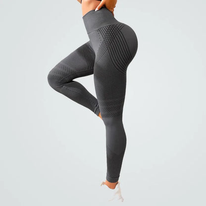 Cralom High Waist Hip Lifting Yoga Pants Running Leggings