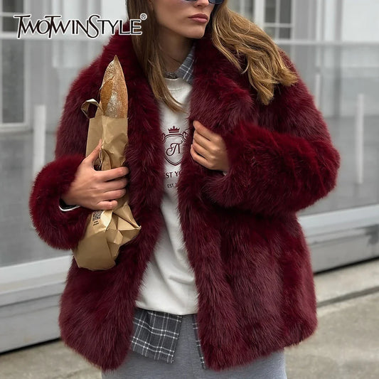 Cralom Lapel Button Jacket, Long Sleeve Coat, Designer Fashion Style for Women