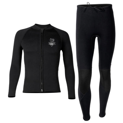 Cralom 3MM Neoprene Split Wetsuit Set for Diving and Surfing