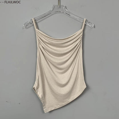 Cralom Y2K Bodycon Two-Piece Set Tops, Sexy Slim Fit Blouses, New Style Korean Tees